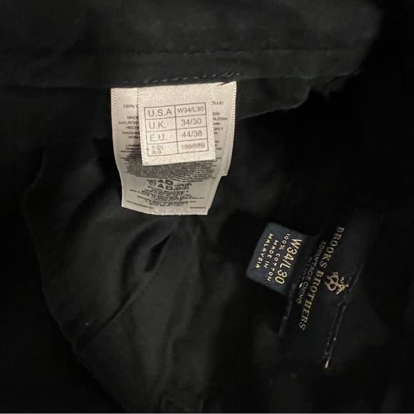 Brooks Brothers Advantage Chino Elliot Black Pants - Picture 3 of 9